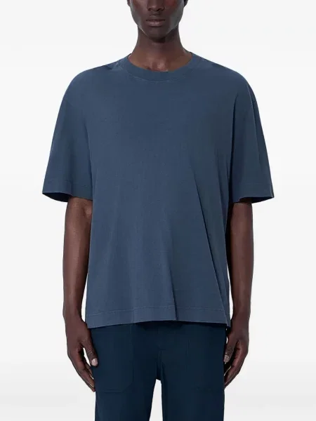 Tricou Margaret Howell cu decolteu rotund albastru