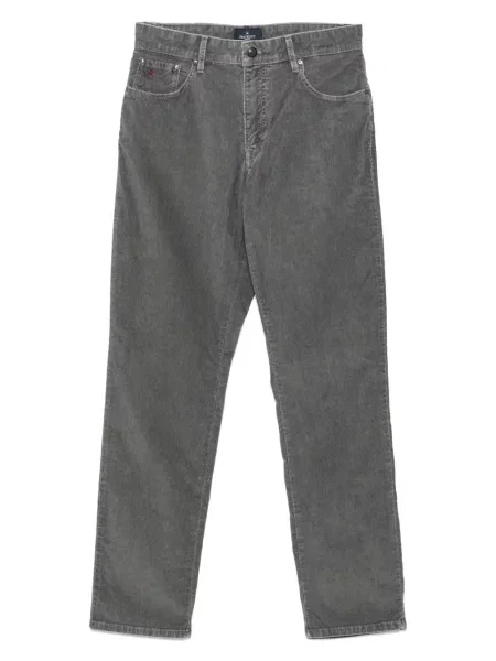 Pantaloni Hackett cu broderie gri