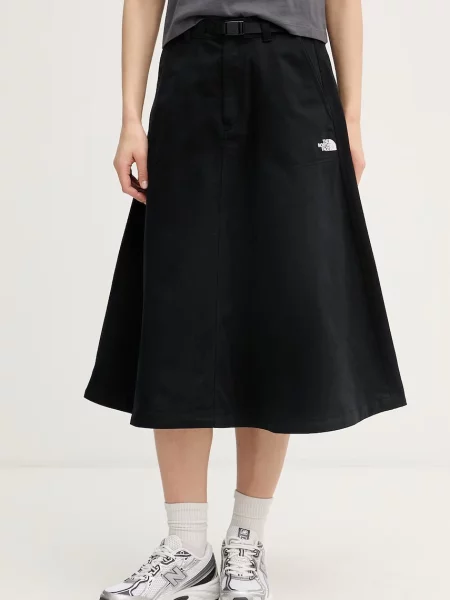 The North Face fustă din Twill negru