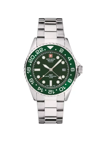 Lniany zegarek Swiss Alpine Military szary