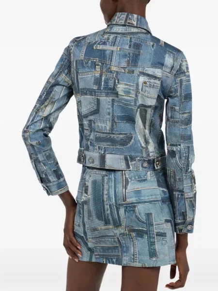 Geacă de blugi Roberto Cavalli albastru