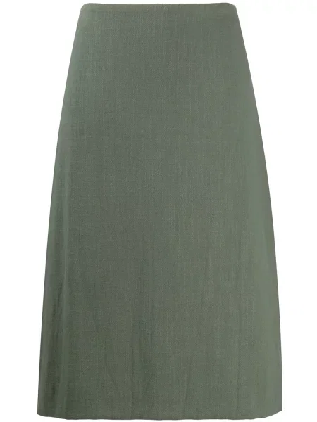 Fustă midi Bevza până la genunchi verde