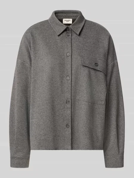 Oversized bluzka z długim rękawem z mieszanka i bawełny model AGIATE' Weekend Max Mara