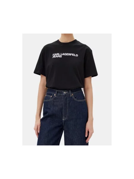 KARL LAGERFELD JEANS Tričko / bílá černá