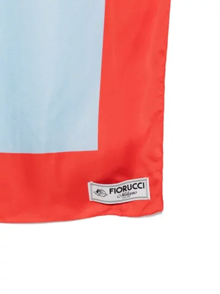 Fular Fiorucci cu imagine roșu
