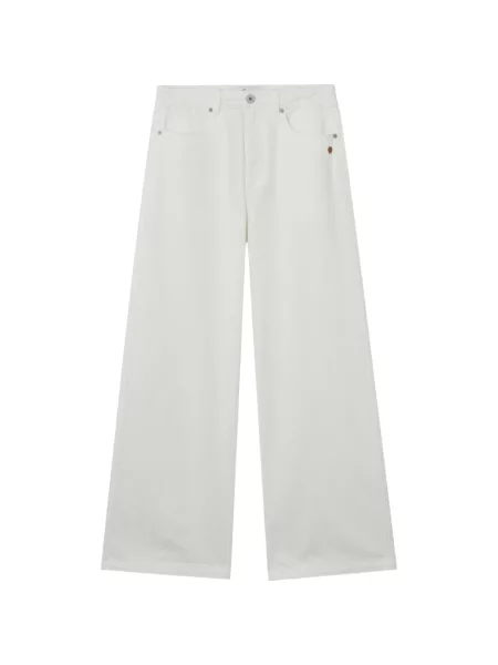 Blugi Chocoolate cu picior lat alb