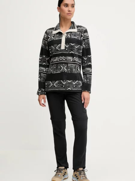 Polar Columbia Benton Springs Printed Half Zip czarny XS biały