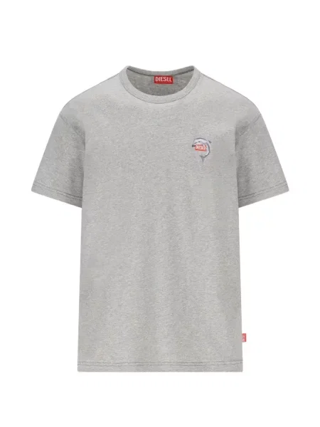 Tricou Diesel cu decolteu rotund gri
