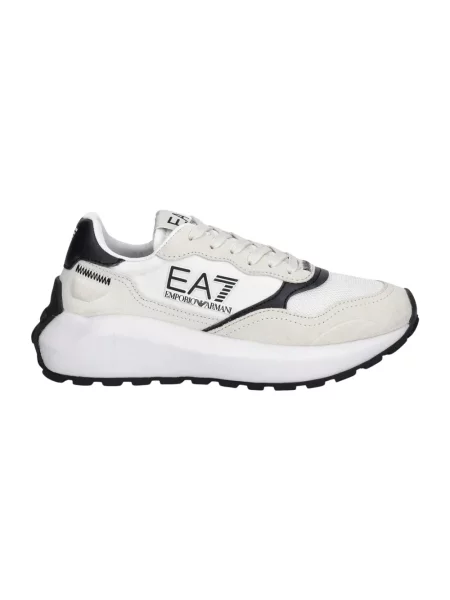 Sneakersy Emporio Armani Ea7 zamszowe białe