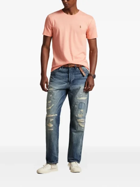 Șapcă Polo Ralph Lauren cu broderie din țesătură twill în carouri albastru
