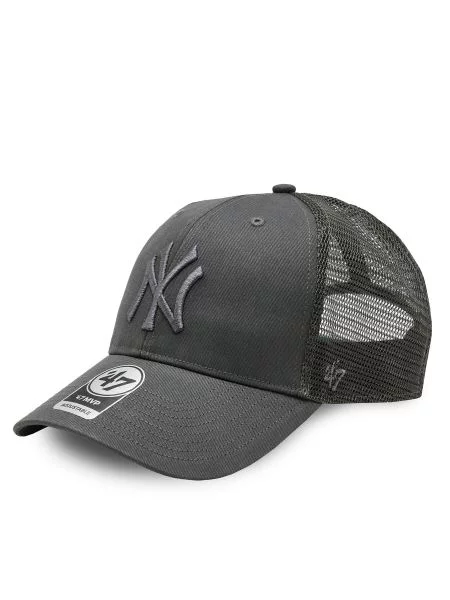 Kepurė su snapeliu 47 Brand Mlb New York Yankees Branson Charcoal juoda