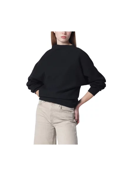 Bluza 6397 drapowana czarna