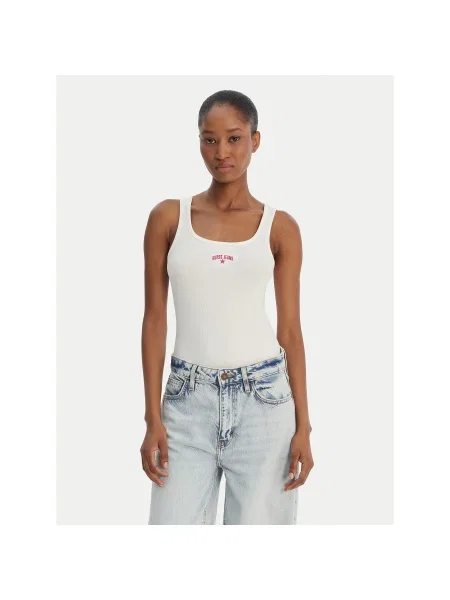 Guess Jeans Топ Slim Fit білий