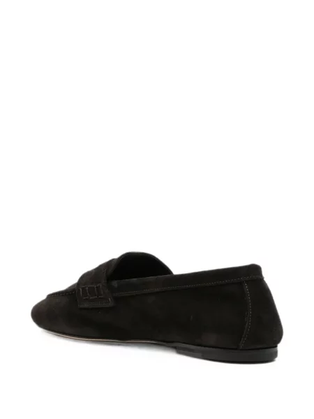 Pantofi loafer Dear Frances din piele de căprioară maro