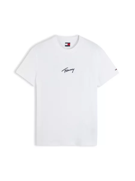 Tommy Jeans Tricou bleumarin alb