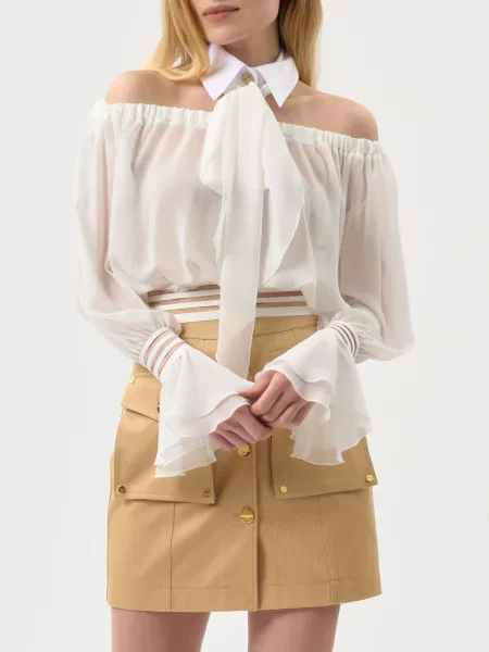 Блуза Elisabetta Franchi біла