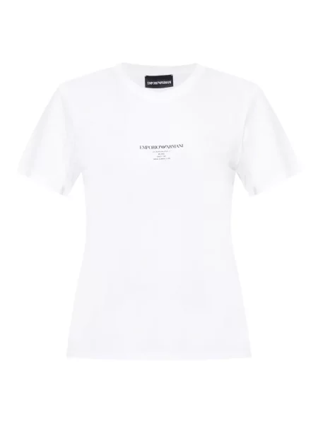 Tricou Emporio Armani cu imagine alb