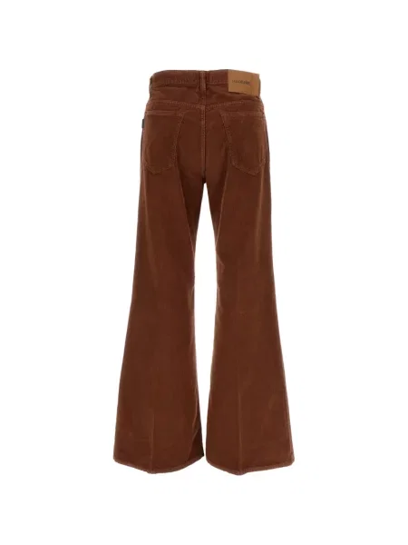 Pantaloni Haikure de catifea cord maro