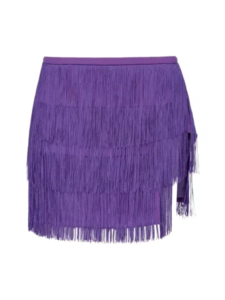Spódnica Pinko z krepy fioletowa