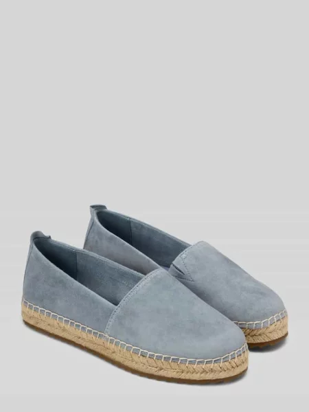 Espadryle ze skóry welurowej model GEM' Marc O'polo