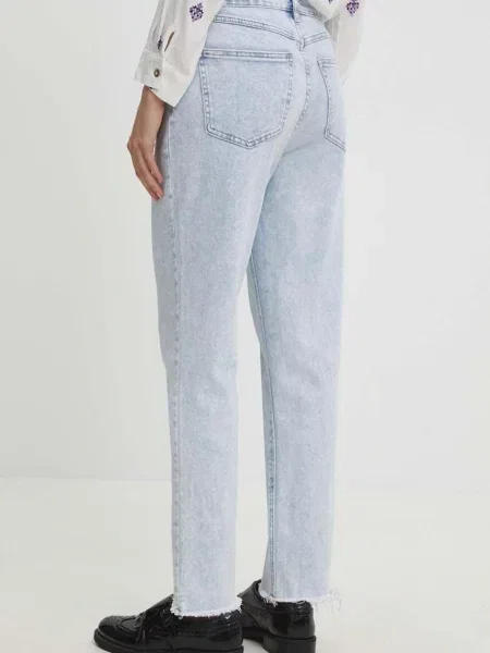 Džíny Answear Lab high waist modré