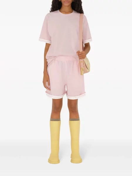 Raštuotos šortai Burberry rožinė