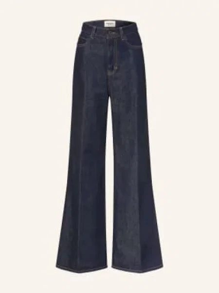 Weekend Max Mara Široké Džíny Sport navy námořnictvo