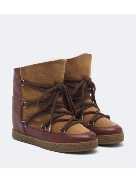 Botine Isabel Marant din piele maro