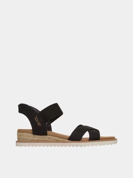 Босоніжки Skechers DESERT KISS текстиль чорний
