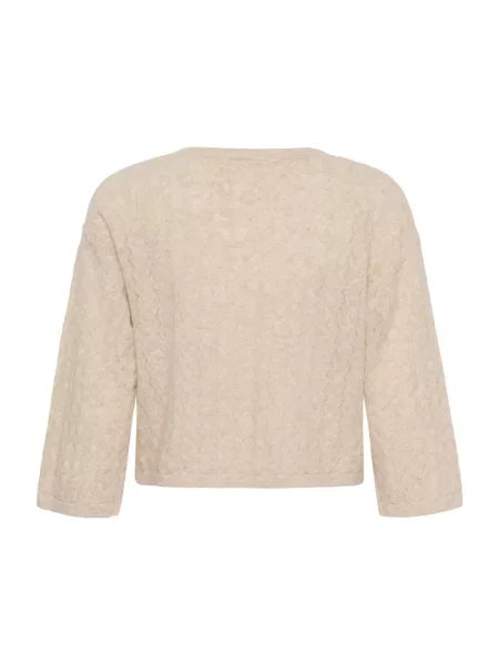 Dzianinowy sweter Cream beżowy