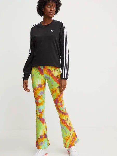 Adidas Originals bluza polarowa wzorzysta czarny