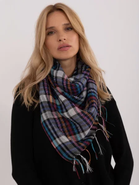 Kockás sál Fashionhunters fekete