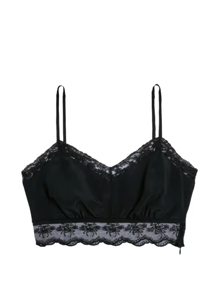 Sutien bralette Simone Rocha din dantelă negru