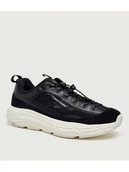 Pantofi Eax din piele negru