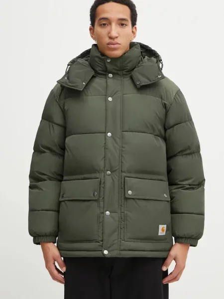 Carhartt WIP geacă Brent Jacket de iarnă oversize verde
