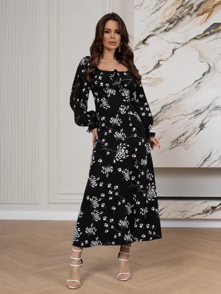 ISSA Plus Сукня максі чорний