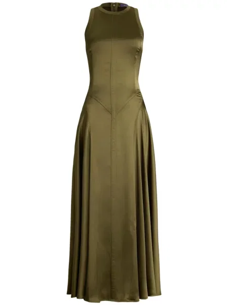 Sukienka midi Ralph Lauren Collection do kolan garniturowa zielona