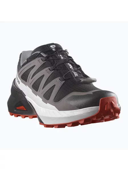 Férfi Salomon Speedcross Peak GTX futócipő fekete/castlerock/cseresznye paradicsom. Méret: 43 EU fekete