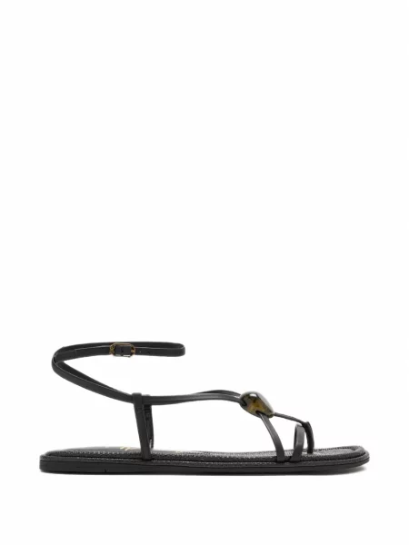 Sandale Sam Edelman fără toc cu strasuri negru