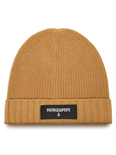 Шапка Patrizia Pepe коричнева