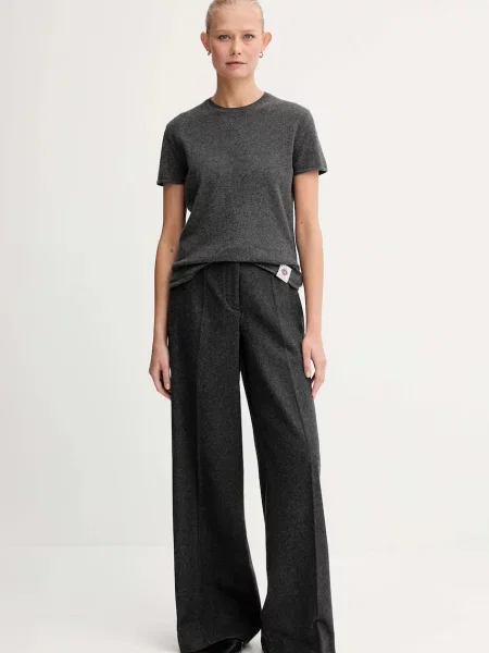 Кашемірова футболка Bally сірий