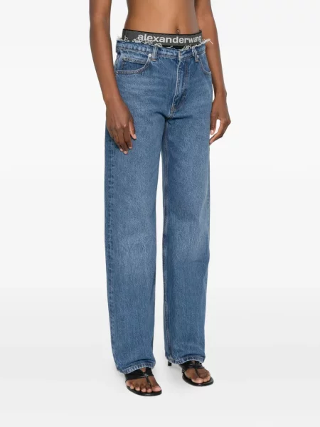 Jeansy Alexander Wang niebieskie