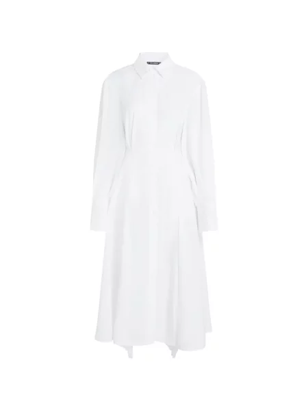 Rochie tip cămașă Karl Lagerfeld din poplin alb