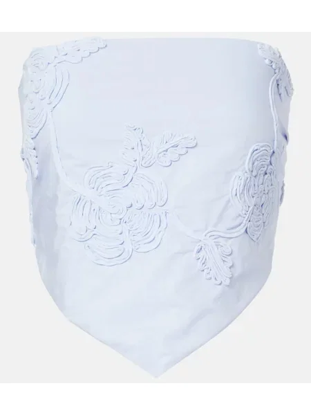 Top Rotate cu model floral albastru