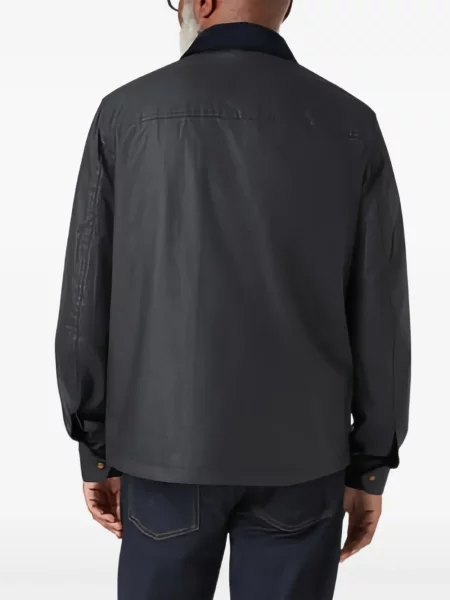 Gulerat geacă Belstaff de catifea cord albastru