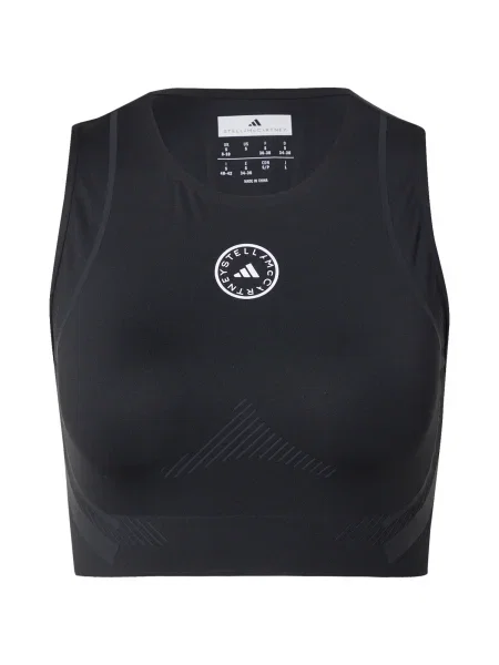 ADIDAS BY STELLA MCCARTNEY Sutien sport negru alb