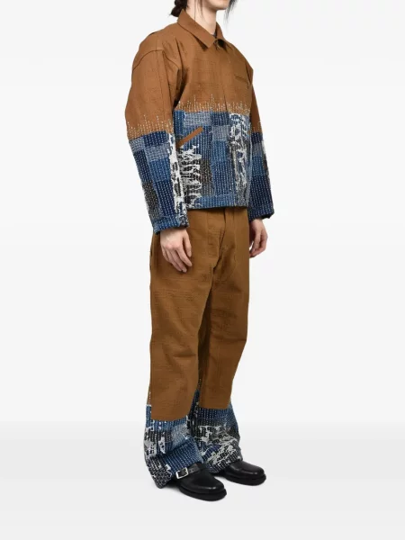 Pantaloni Dear Boro din canvas