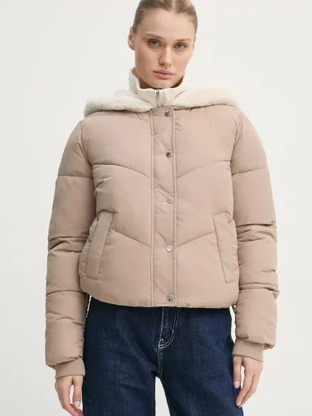 Яке Hollister Co. зимен модел бежово