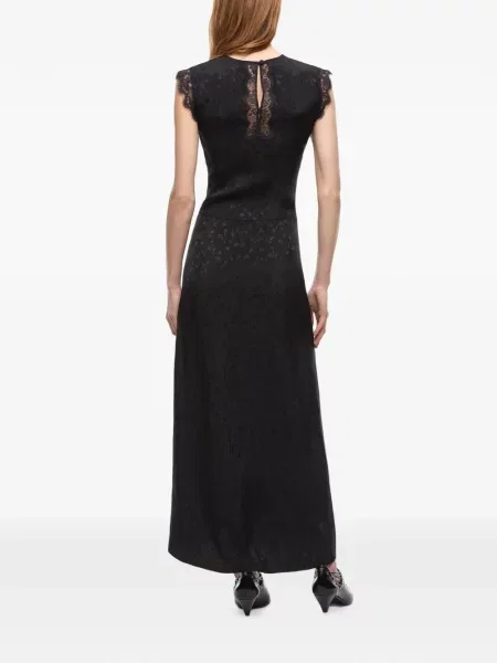 Rochie midi Pinko din jacard negru
