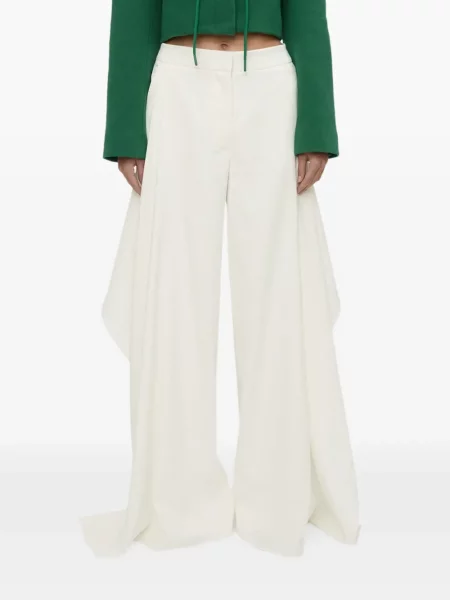 Pantaloni Christopher Esber alb